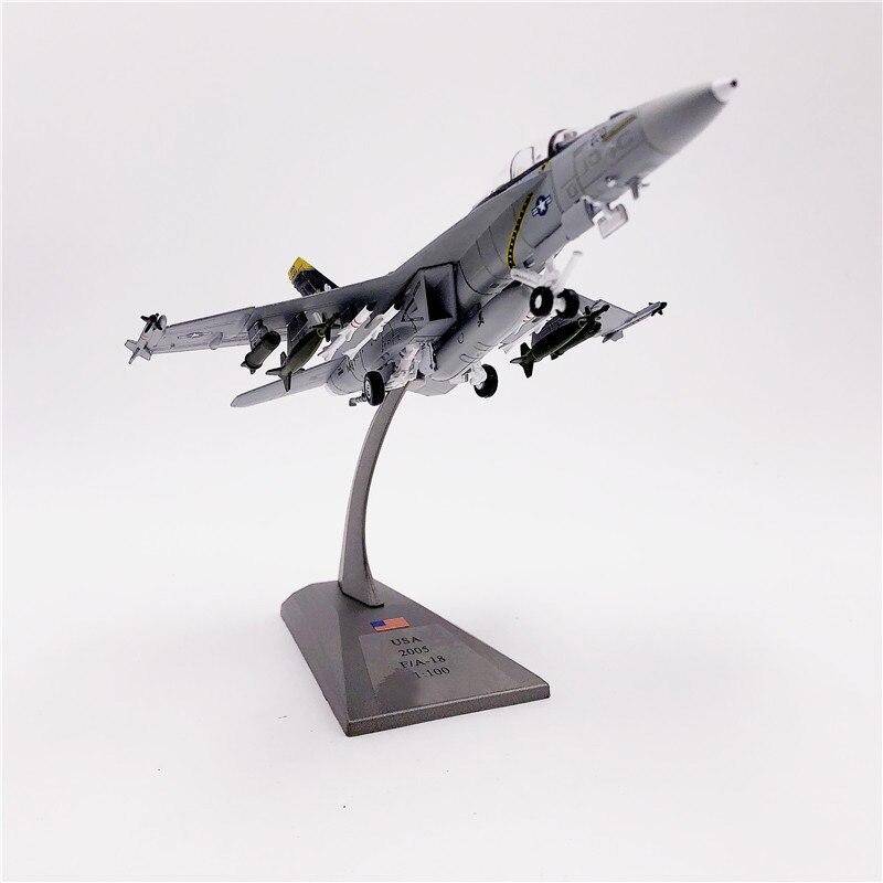 Special Offer 1:100 U.S. Navy F/A-18F fighter Pirate Flag Squadron 75th Anniversary Alloy Collection