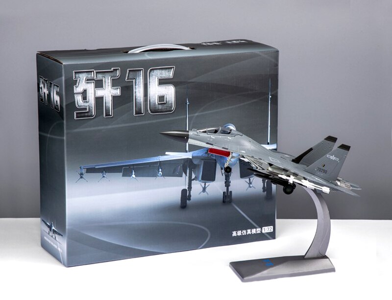 Fine 1:72 Chinese j16 fighter model Alloy finished gift ornaments