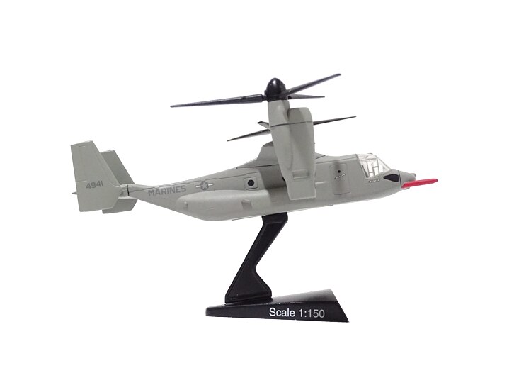 1 / 150 US V22 tilt rotor aircraft Body length 12cm Alloy aircraft model Finished product collection model