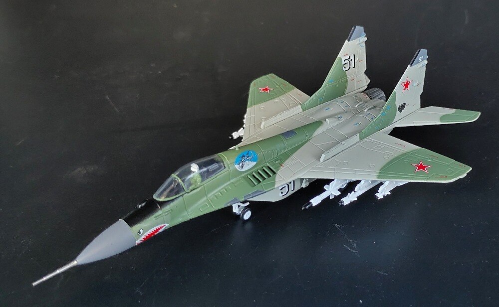 Special Offer 1/100 Russian Air Force MIG-29 Fulcrum fighter model Collection model of alloy products