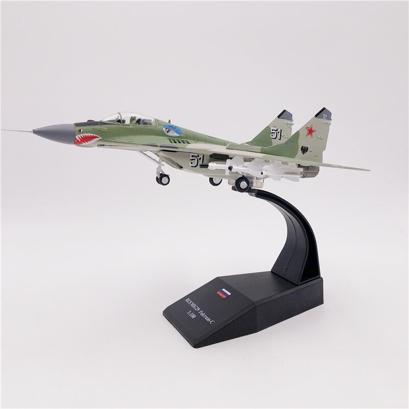 Special Offer 1/100 Russian Air Force MIG-29 Fulcrum fighter model Collection model of alloy products
