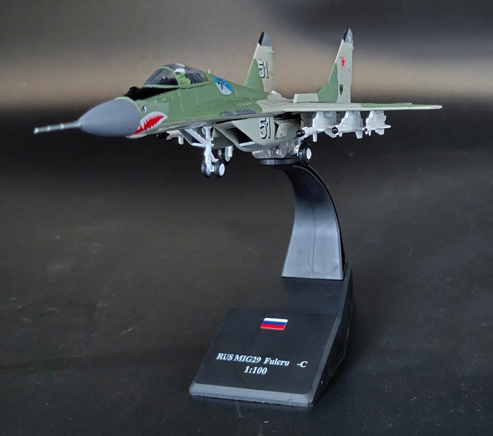 Special Offer 1/100 Russian Air Force MIG-29 Fulcrum fighter model Collection model of alloy products