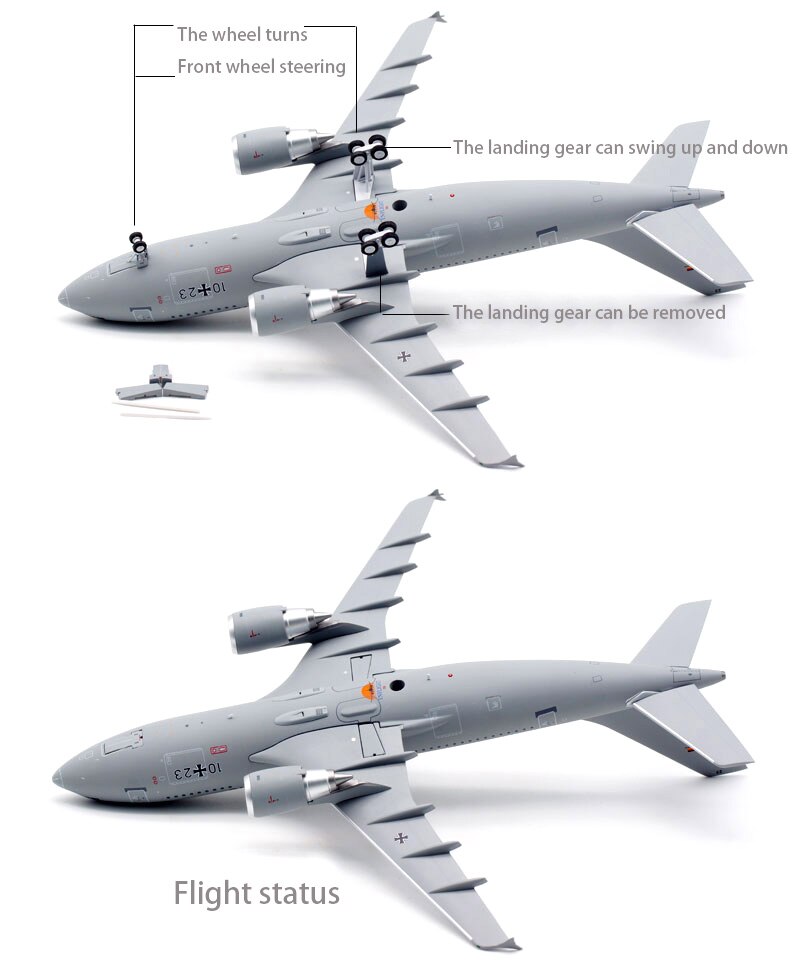 Fine 1 / 200 Luftwaffe a310-304 1023 aircraft model Alloy finished product model