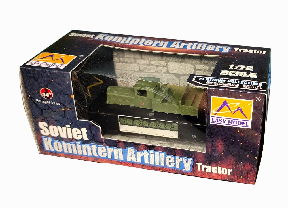 1:72 Soviet artillery traction model Static simulation of tracked armored vehicle Finished product model em35118