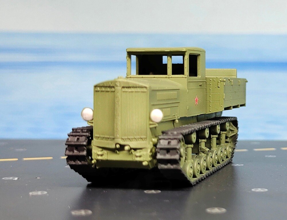 1:72 Soviet artillery traction model Static simulation of tracked armored vehicle Finished product model em35118