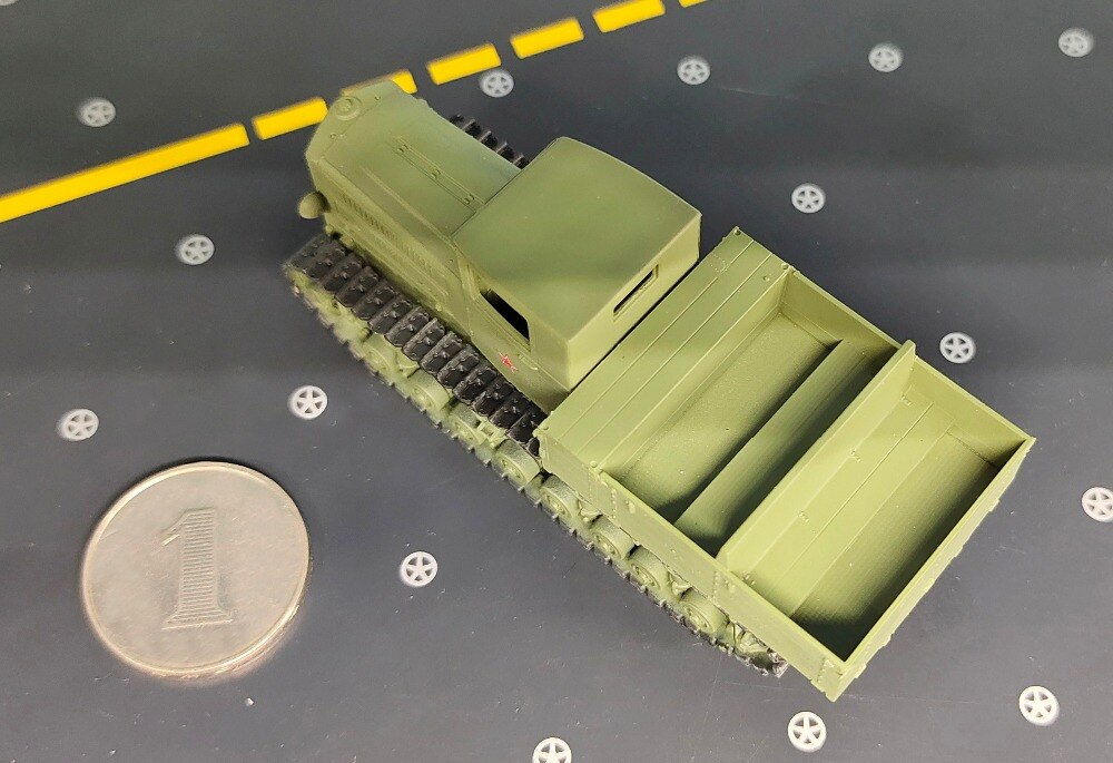 1:72 Soviet artillery traction model Static simulation of tracked armored vehicle Finished product model em35118