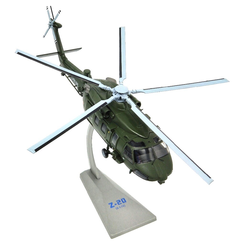 1:72 Chinese army Z-20 general helicopter model Static simulation model of alloy products