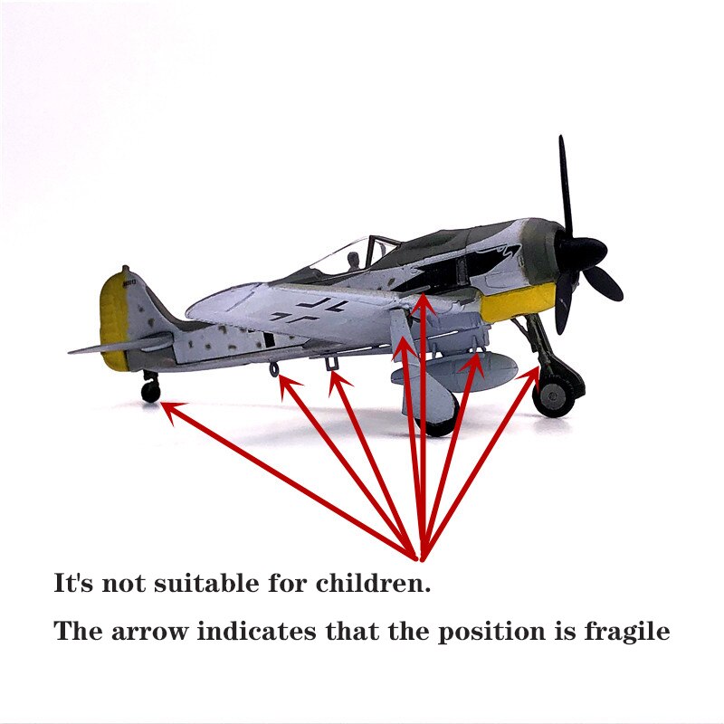 1:72 German fw-190 fighter model Alloy collection model 1:72 German fw-190 fighter model Alloy collection model