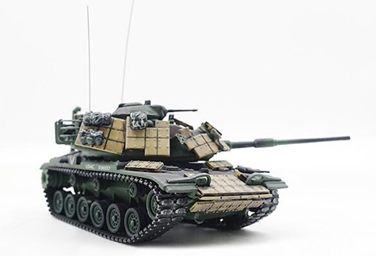 1: 72 American M60 composite reaction armored amphibious wading tank NATO coating Finished product model 1: 72 American M60 composite reaction armored amphibious wading tank NATO coating Finished product model
