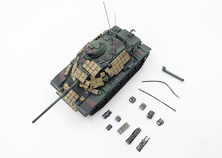 1: 72 American M60 composite reaction armored amphibious wading tank NATO coating Finished product model 1: 72 American M60 composite reaction armored amphibious wading tank NATO coating Finished product model