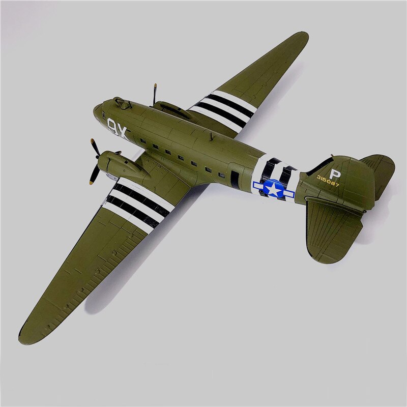 1:100 C47 transport aircraft World War II US 101 Airborne Division Alloy model 75th Anniversary of the Battle of Normandy