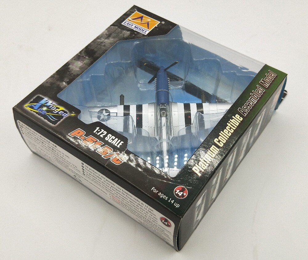 1:72 U.S. P-51B fighter model in World War II Trumpeter 36355 Collection model