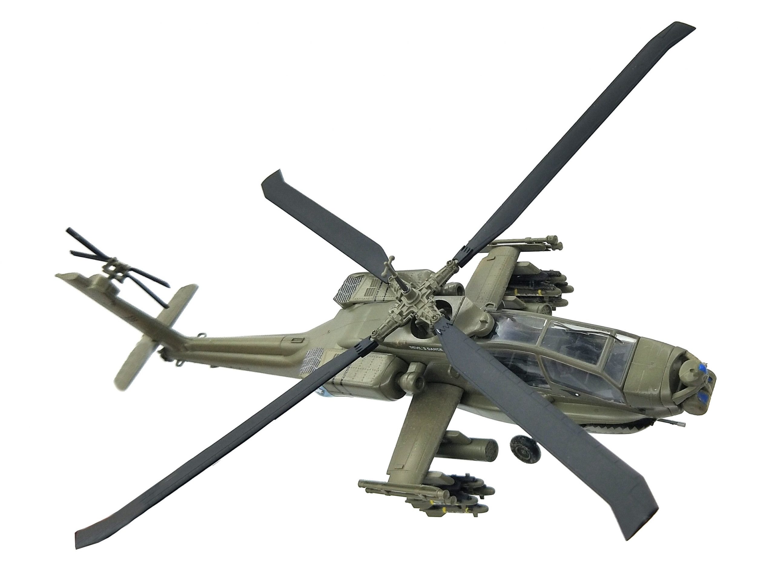 1:72 American AH-64A armed helicopter Static simulation model 37029 1:72 American AH-64A armed helicopter Static simulation model 37029