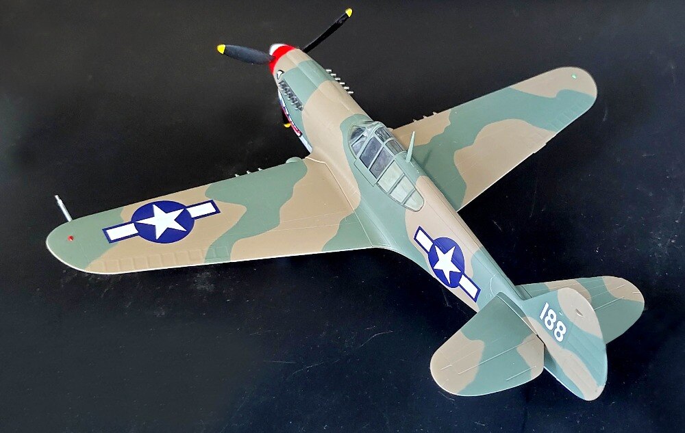1:48 World War II US p-40m fighter China's Anti Japanese battlefield 39313 Collection model