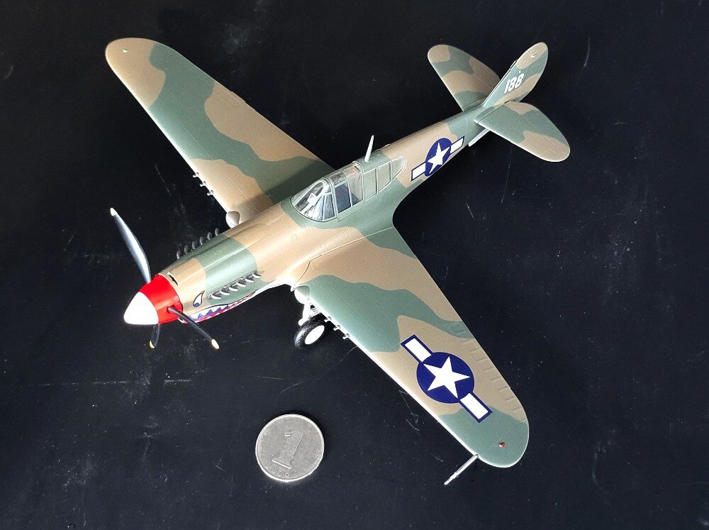 1:48 World War II US p-40m fighter China's Anti Japanese battlefield 39313 Collection model