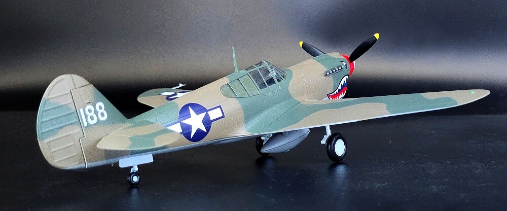 1:48 World War II US p-40m fighter China's Anti Japanese battlefield 39313 Collection model