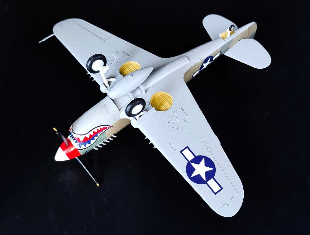 1:48 World War II US p-40m fighter China's Anti Japanese battlefield 39313 Collection model