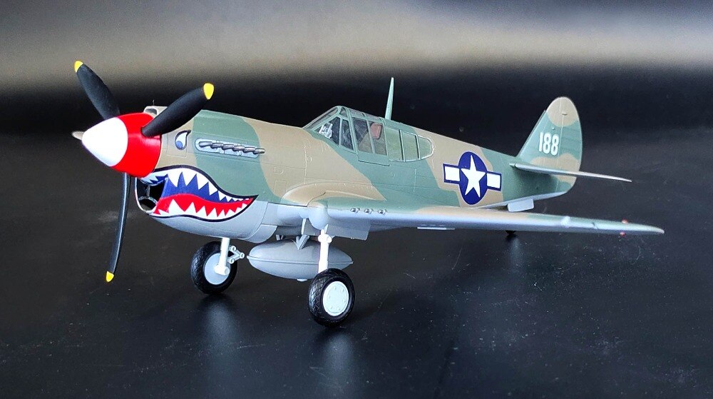 1:48 World War II US p-40m fighter China's Anti Japanese battlefield 39313 Collection model