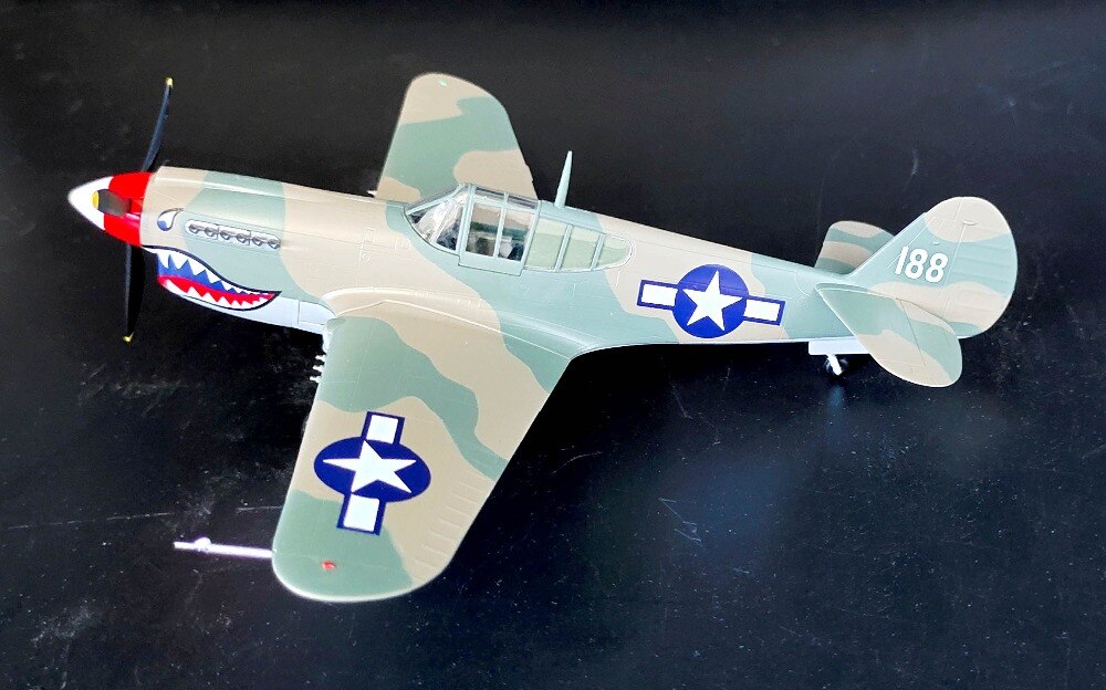 1:48 World War II US p-40m fighter China's Anti Japanese battlefield 39313 Collection model
