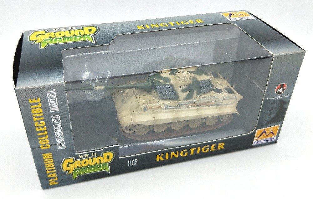 1:72 German Tiger King heavy tank model trumpet hand finished 36296 Collection model 1:72 German Tiger King heavy tank model trumpet hand finished 36296 Collection model