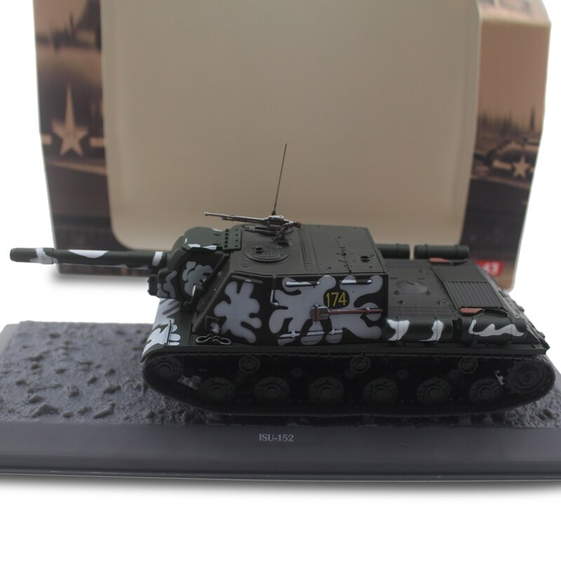 rare 1/43 Isu-152 heavy tank model of Soviet Union in World War II Alloy tank model