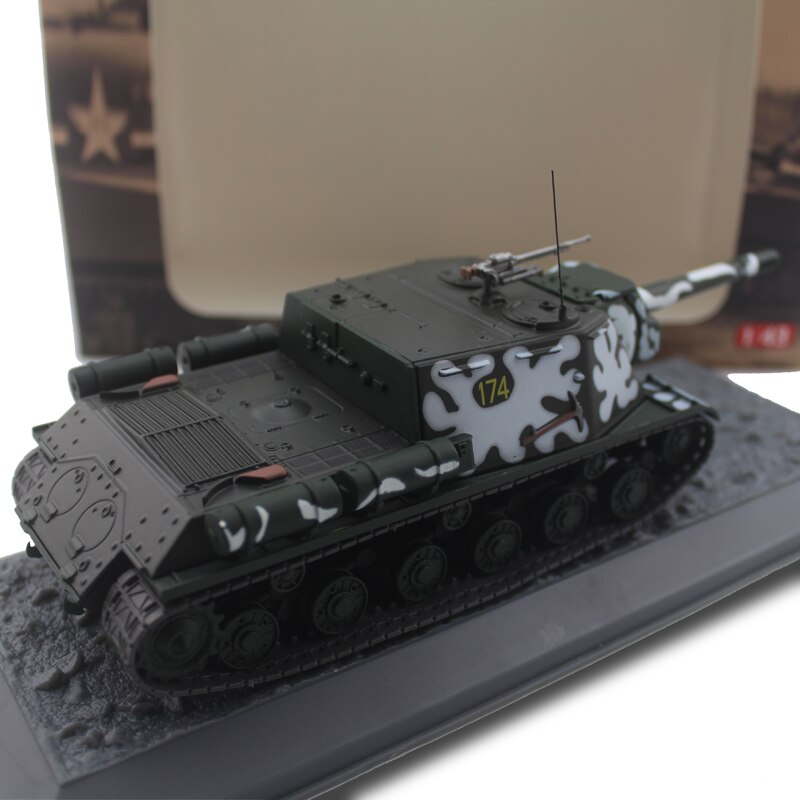 rare 1/43 Isu-152 heavy tank model of Soviet Union in World War II Alloy tank model