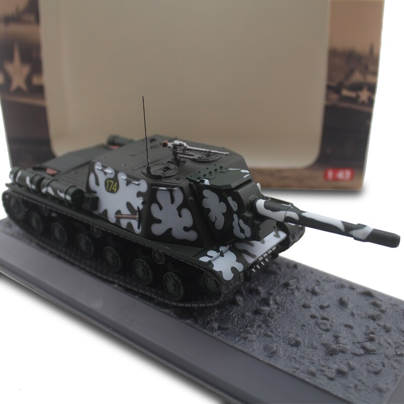 rare 1/43 Isu-152 heavy tank model of Soviet Union in World War II Alloy tank model