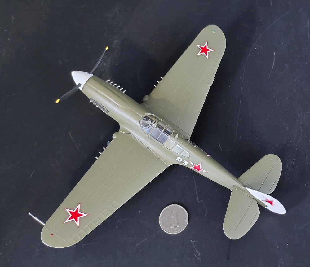 1:48 World War II U.S. p-40m fighter model Soviet painting Finished product simulation model 39314 1:48 World War II U.S. p-40m fighter model Soviet painting Finished product simulation model 39314