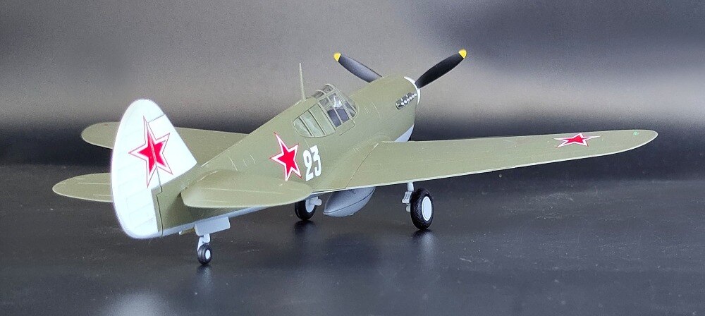 1:48 World War II U.S. p-40m fighter model Soviet painting Finished product simulation model 39314 1:48 World War II U.S. p-40m fighter model Soviet painting Finished product simulation model 39314