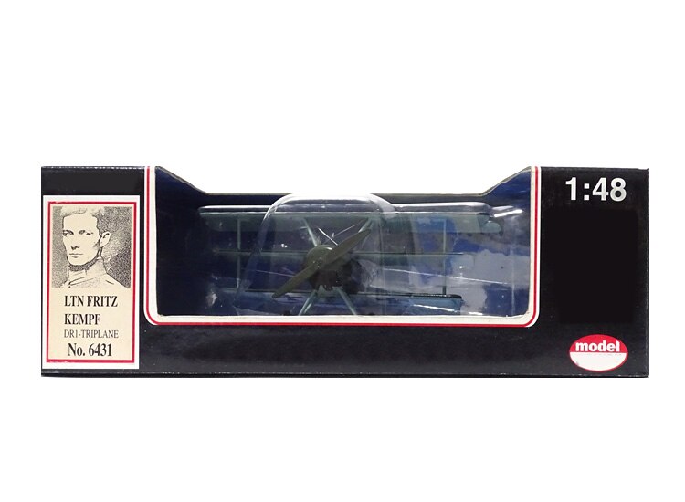 1 / 48 World War I aircraft model DR-1 triplane fighter Alloy finished product collection model