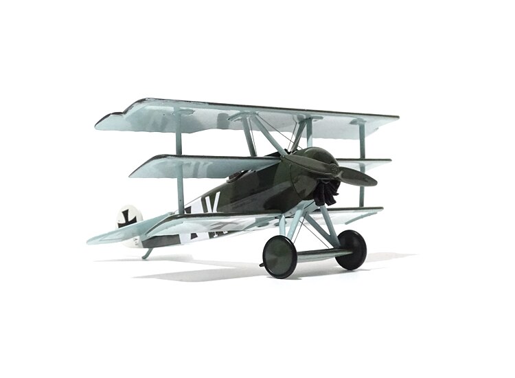 1 / 48 World War I aircraft model DR-1 triplane fighter Alloy finished product collection model