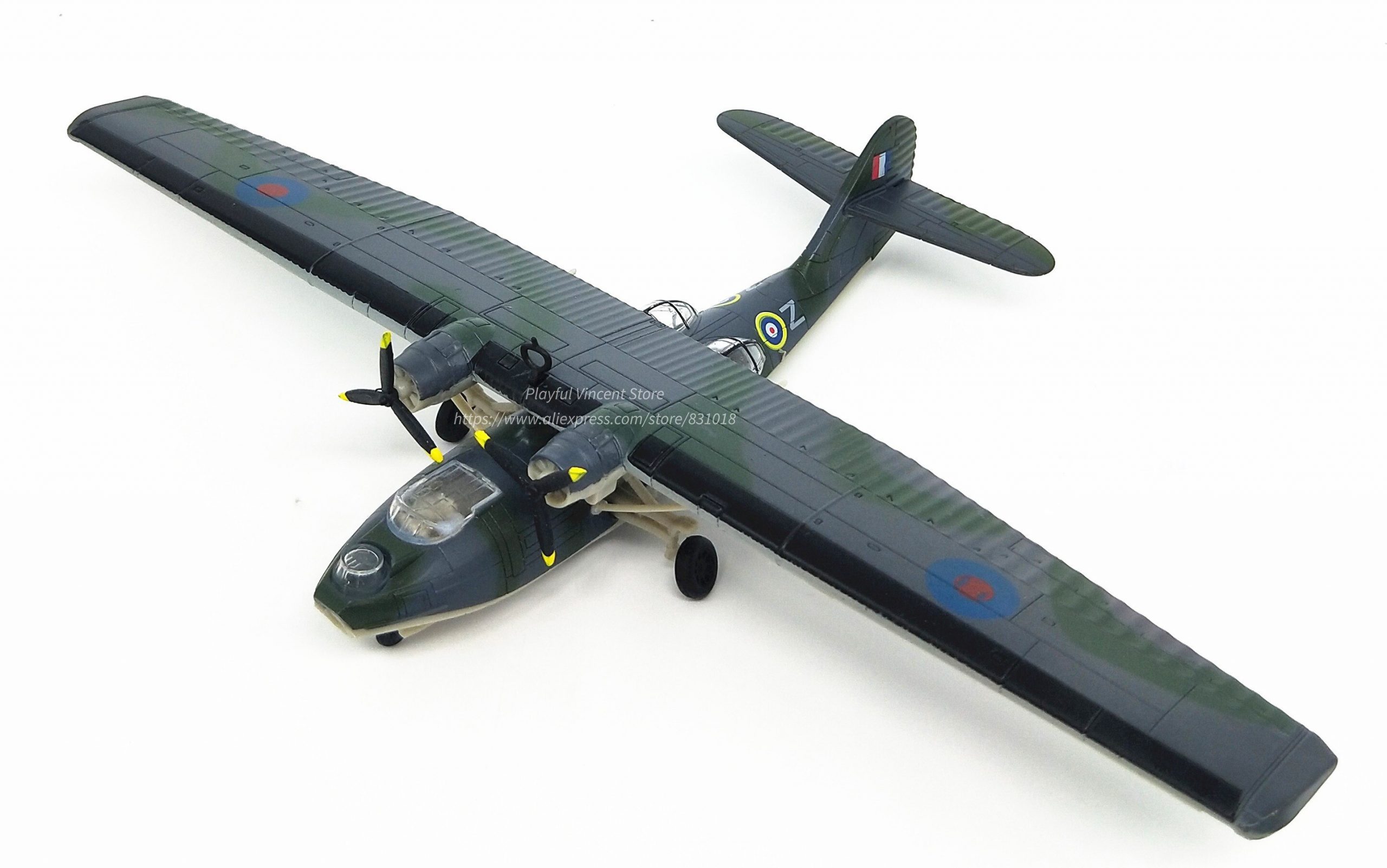 rare Special Offer 1:144 World War II Britain PBY-5 Katrina seaplane model Alloy model Collection
