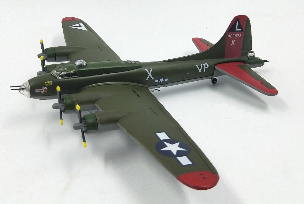 rare Special Offer 1:144 Model of American World War II B-17 Bomber alloy Collection Model