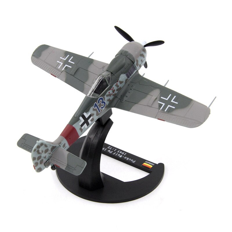 1 / 72 German air force fw190a-8 fighter 1945 Alloy finished aircraft model