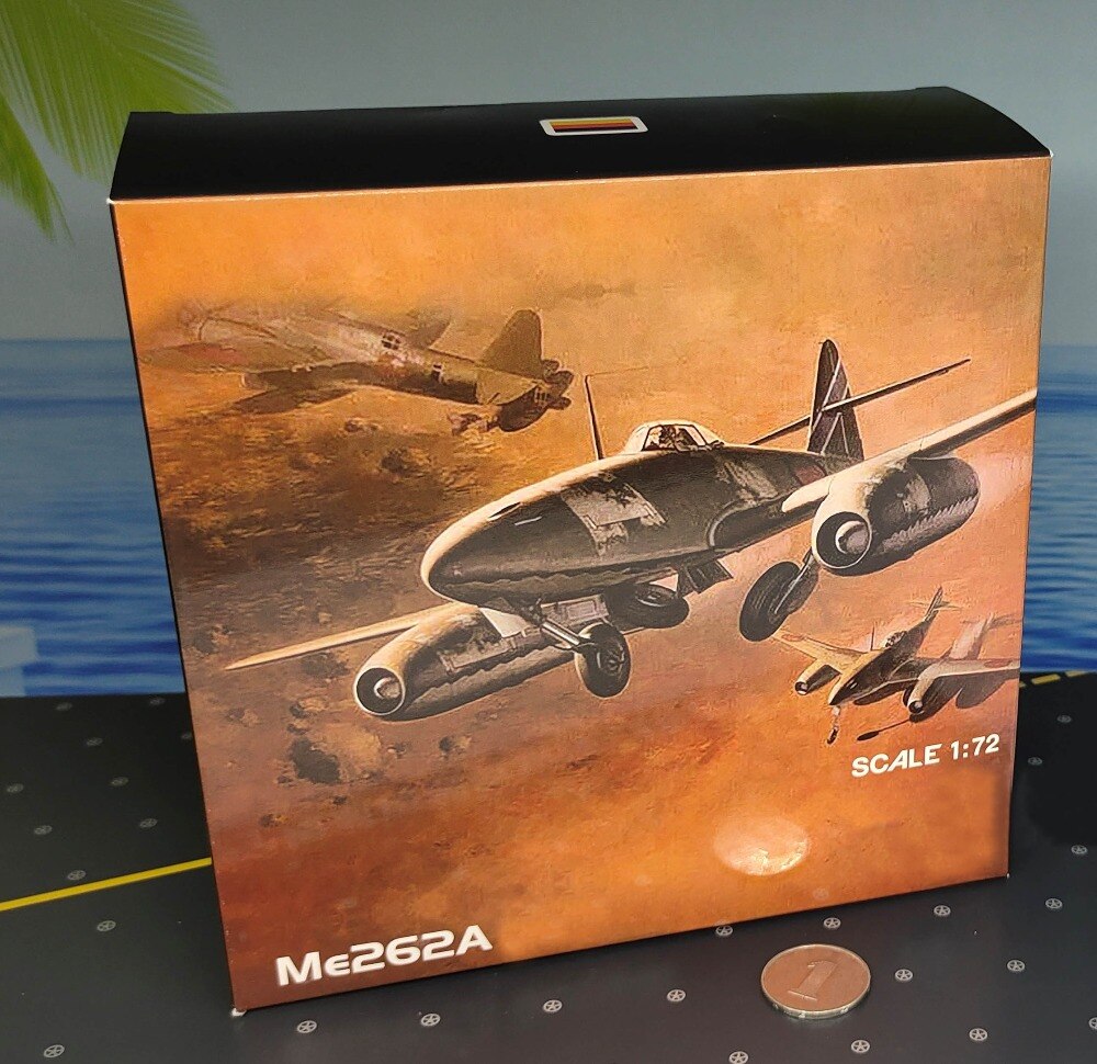 fine 1:72 German me262 jet fighter model Old edition Semi alloy collection model