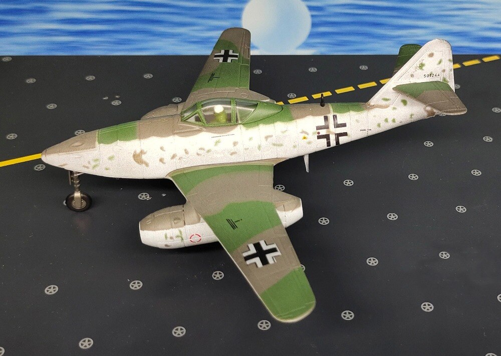fine 1:72 German me262 jet fighter model Old edition Semi alloy collection model