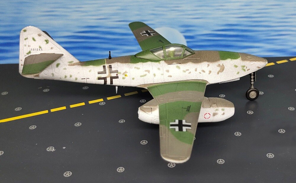 fine 1:72 German me262 jet fighter model Old edition Semi alloy collection model