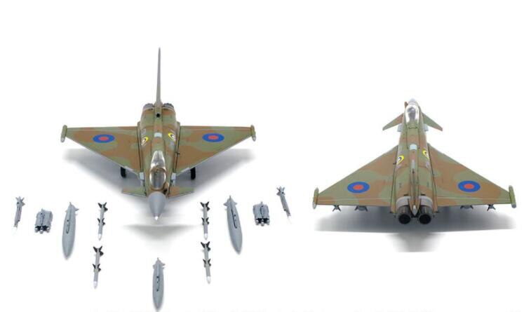 fine 1 / 72 European ef-2000 fighter 75th anniversary of the British air war Alloy collection model