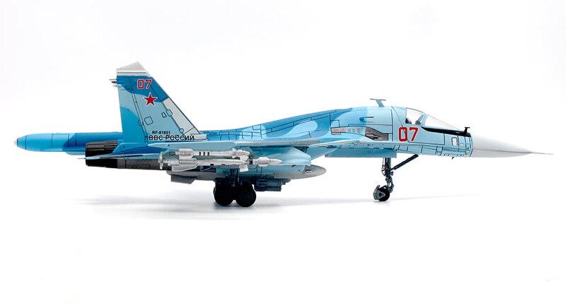 Fine 1 / 72 Russian air force Su-34 fighter Alloy collection model