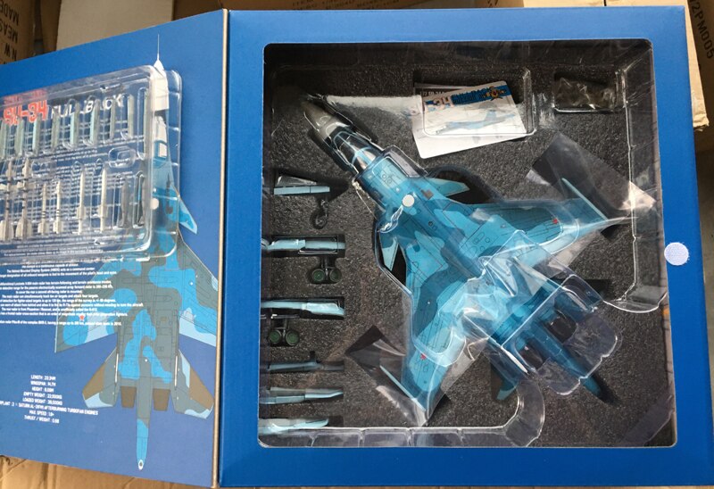 Fine 1 / 72 Russian air force Su-34 fighter Alloy collection model