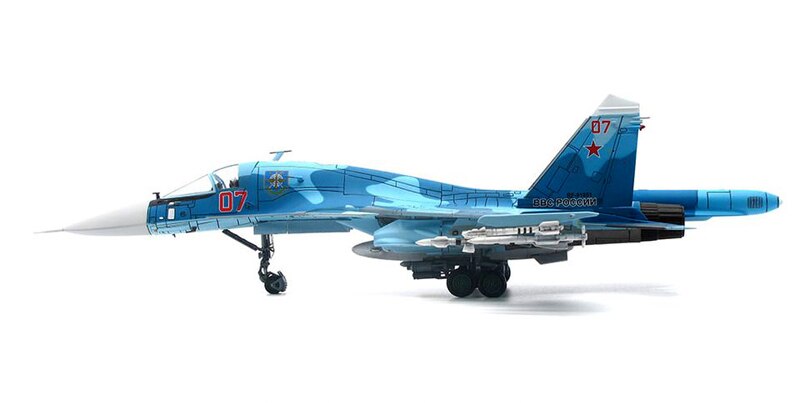 Fine 1 / 72 Russian air force Su-34 fighter Alloy collection model