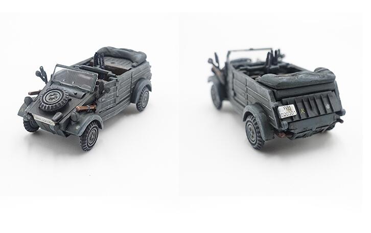 fine 1/72 82 command vehicle + Half Track motorcycle German national defense force Second Armored Division P0350