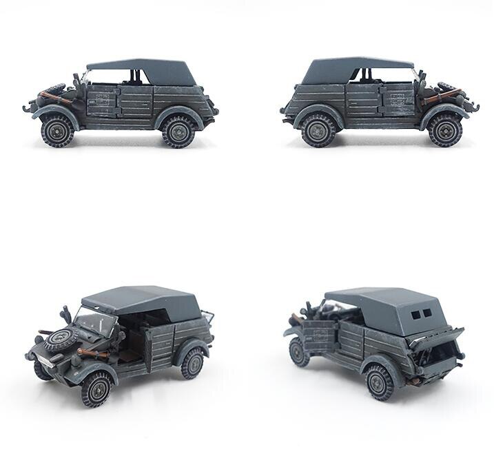 fine 1/72 82 command vehicle + Half Track motorcycle German national defense force Second Armored Division P0350