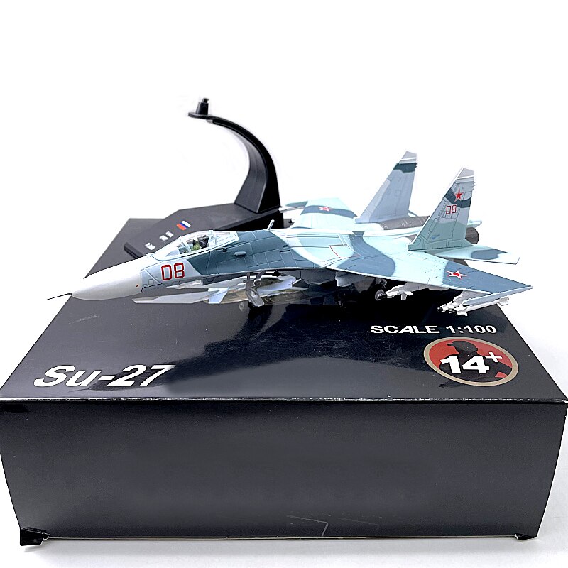 1 / 100 Russian fighter Su-27 Simulation alloy aircraft model products
