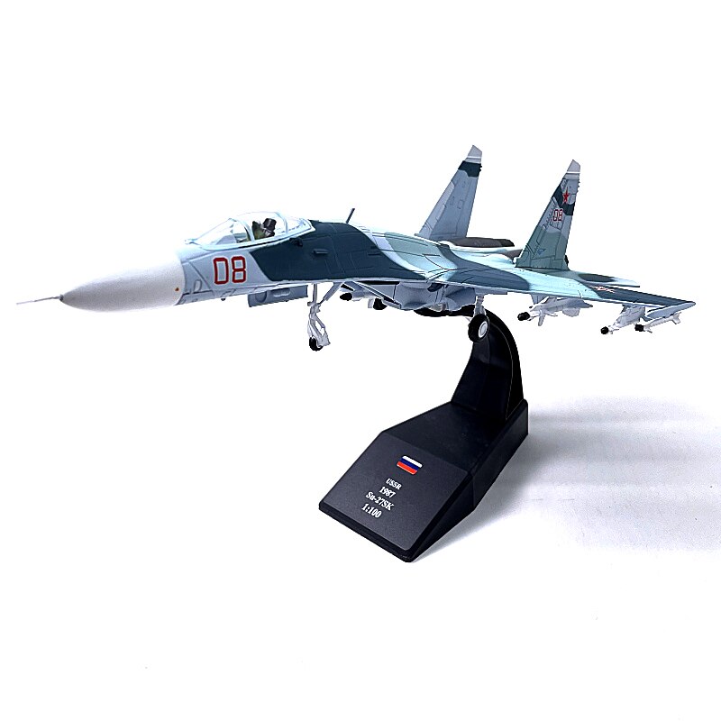 1 / 100 Russian fighter Su-27 Simulation alloy aircraft model products