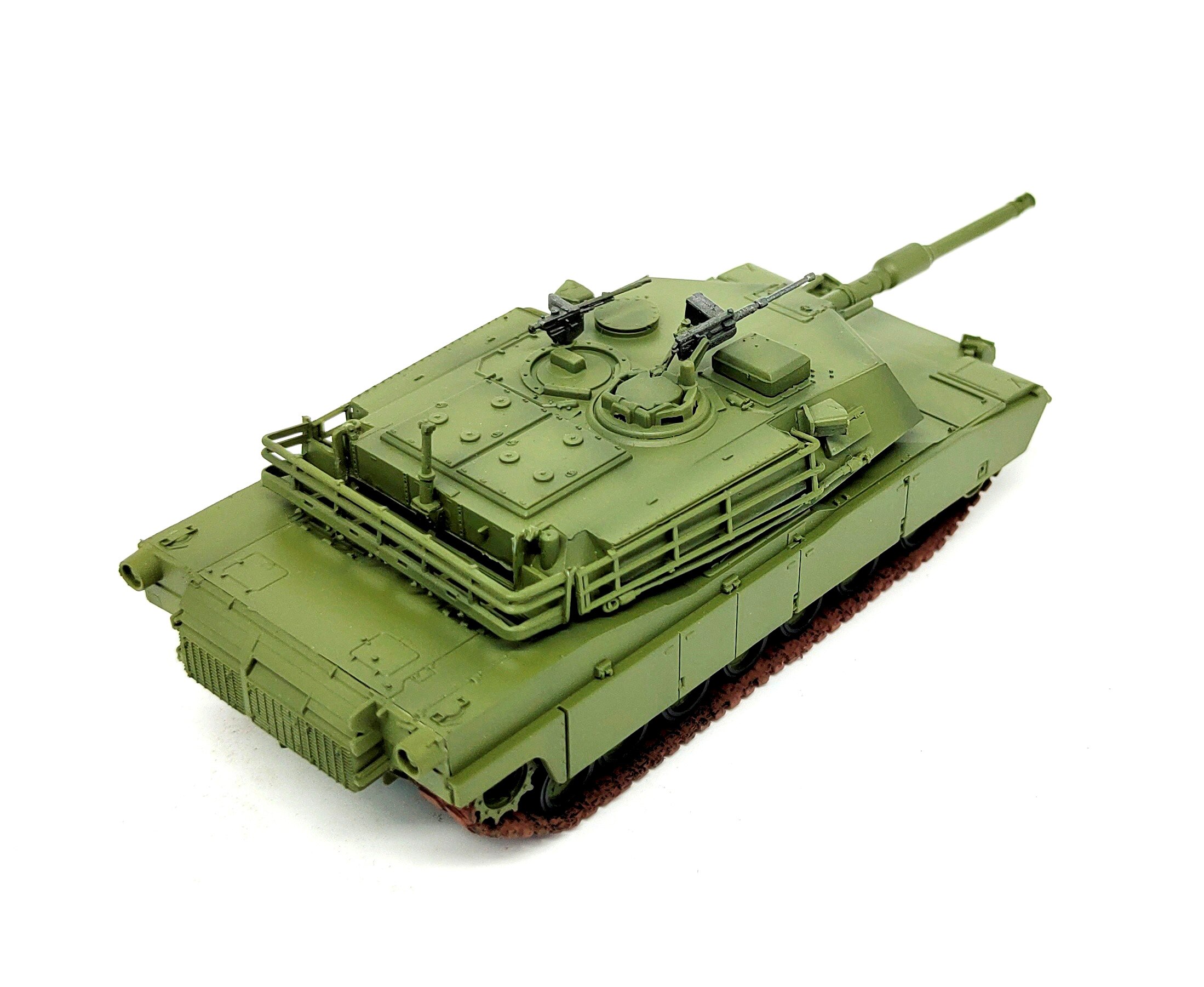 1: 72 US Army m1a1 main battle tank model Green coating Simulation pendulum product 35028 1: 72 US Army m1a1 main battle tank model Green coating Simulation pendulum product 35028