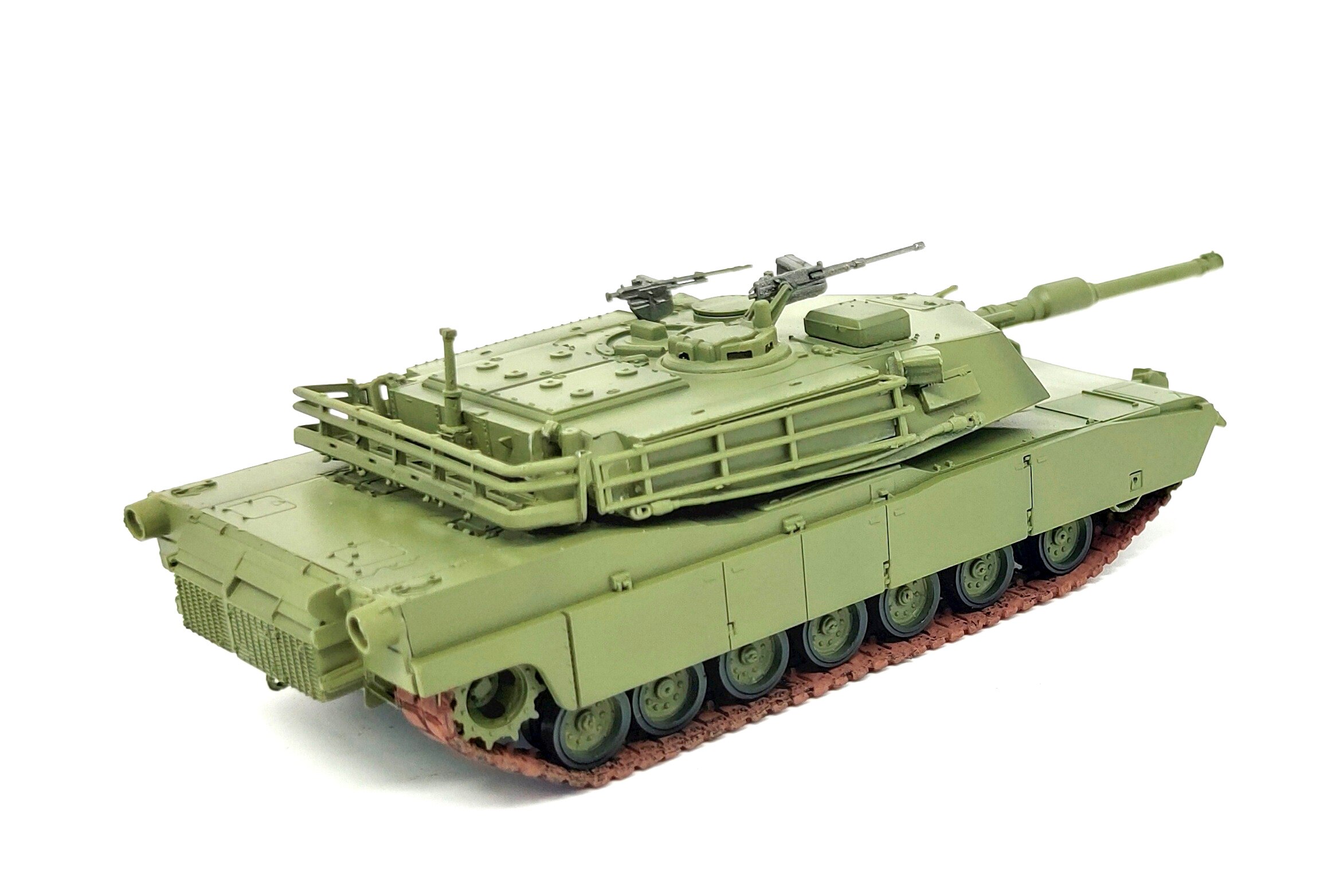 1: 72 US Army m1a1 main battle tank model Green coating Simulation pendulum product 35028 1: 72 US Army m1a1 main battle tank model Green coating Simulation pendulum product 35028