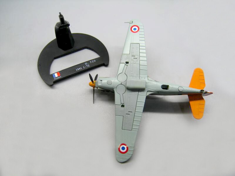 1 / 72 World War II French d520 combat model Alloy collection model