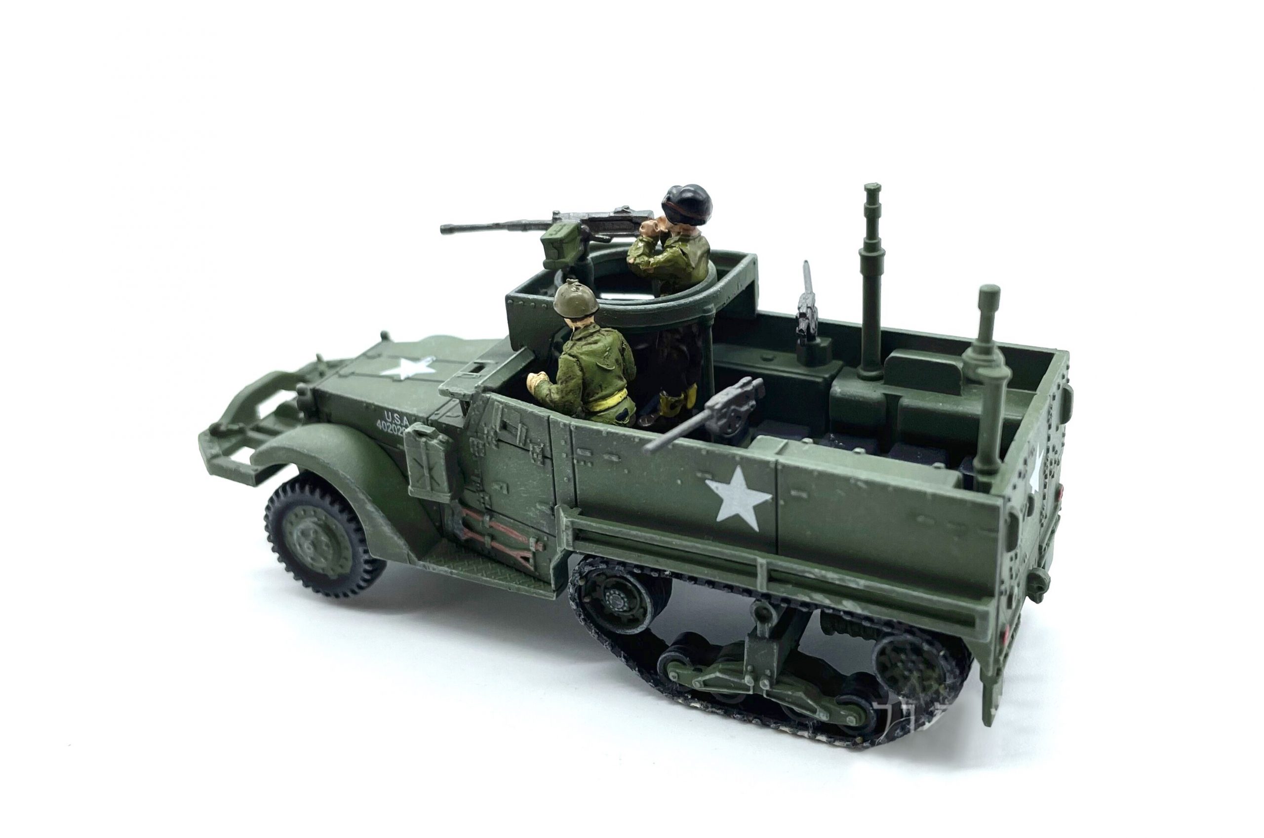 1: 72 World War II US m3 semi tracked armored vehicle Military truck ...