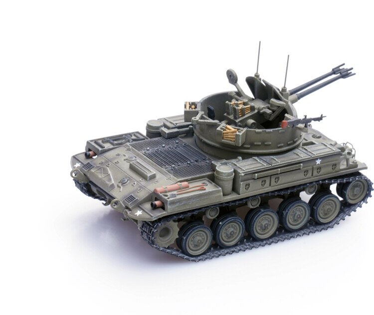 Fine 1 / 72 American M42 air defense vehicle 5th battalion of artillery regiment vs Vietnam War Finished product model